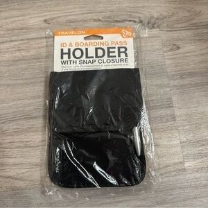 NEW Travelon Black ID & Boarding Pass Holder